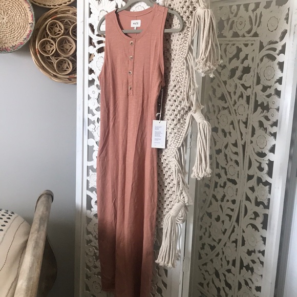 avery midi dress in terra-cotta - Picture 2 of 5